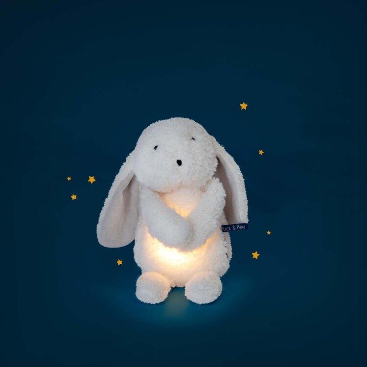 Moulin Roty Puce & Pilou- Lapin Lumineux Moulin Roty