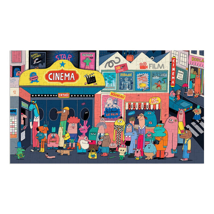 Moulin Roty Moulin Roty Schmouks-Let's Go to the Movies Puzzle 200Pcs