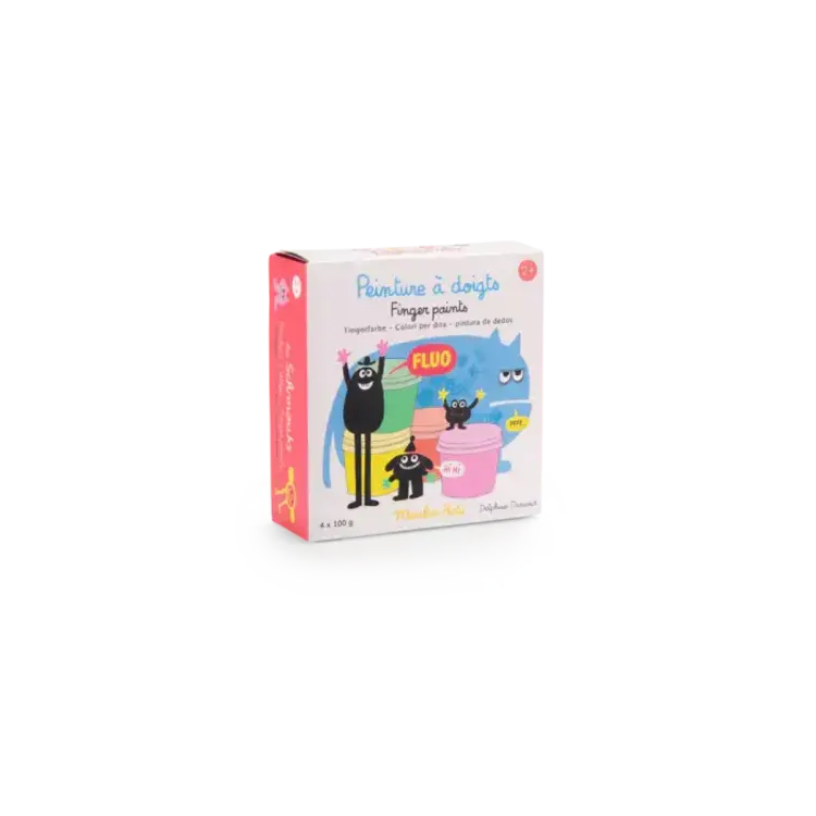 Moulin Roty Moulin Roty Schmouks/ Fluorescent Finger Paints