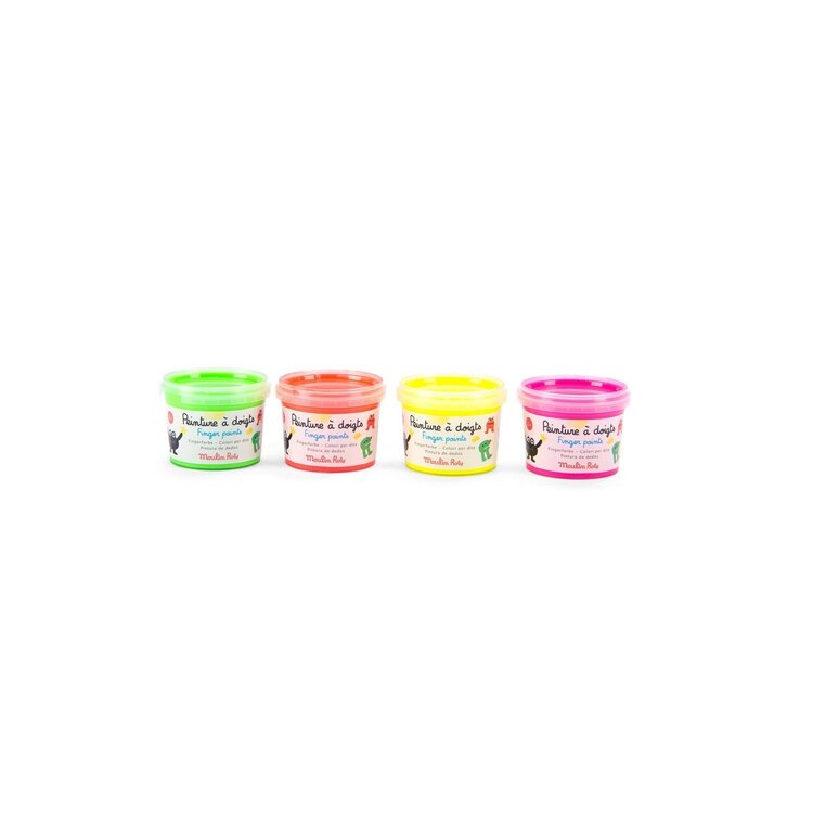 Moulin Roty Moulin Roty Schmouks/ Fluorescent Finger Paints