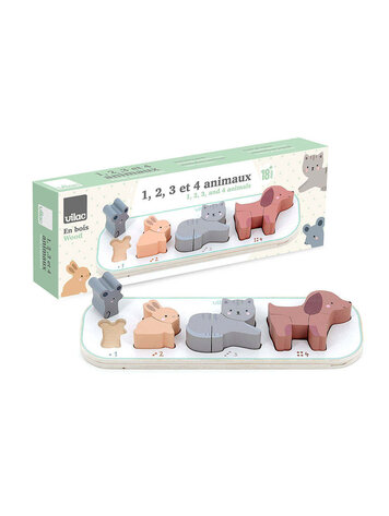Vilac Sarah Betz-1,2,3 et 4 Animaux Vilac