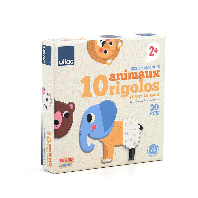 Vilac Vilac Ingela P.Arrhenius- Mix & Match Animal Magnets
