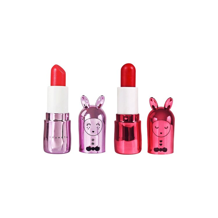 inuwet Duo Baumes à Lèvres Couture- Sorbet Framboise & Pomme d'Amour Inuwet