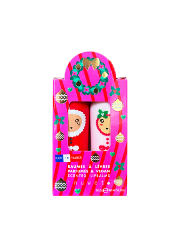 inuwet Inuwet Lip Balm Angel Kiss Duo-Mango & Candy Cane
