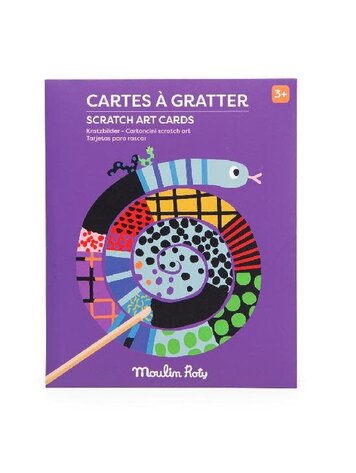 Moulin Roty Moulin Roty Les Toupitis- Scratch Art Cards