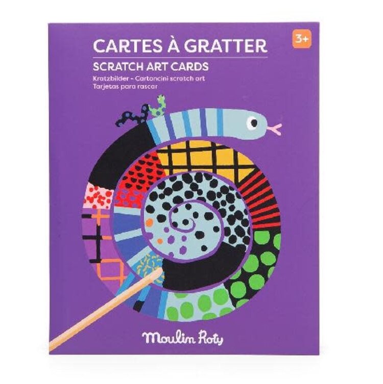 Moulin Roty Moulin Roty Les Toupitis- Scratch Art Cards