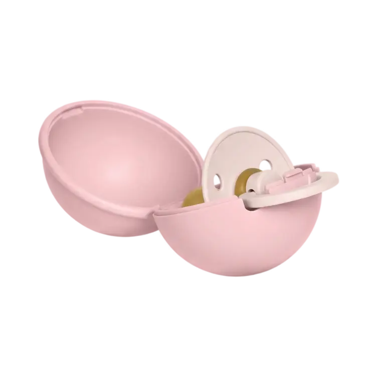 Bibs BIBS Round Latex Pacifier with Mini Case