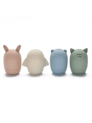 Nouka Lot de 4 Jouets De Bain Animaux Noüka