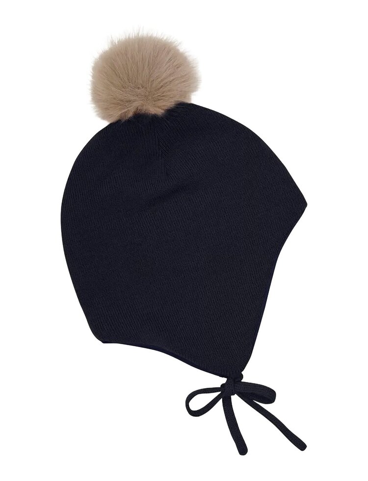 Minymo Minymo Hat with Detachable Pompom