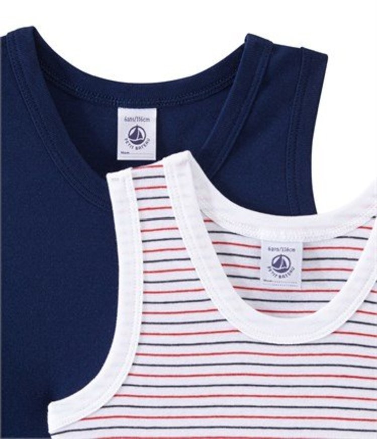Petit Bateau 2 TANK TOPS PETIT BATEAU