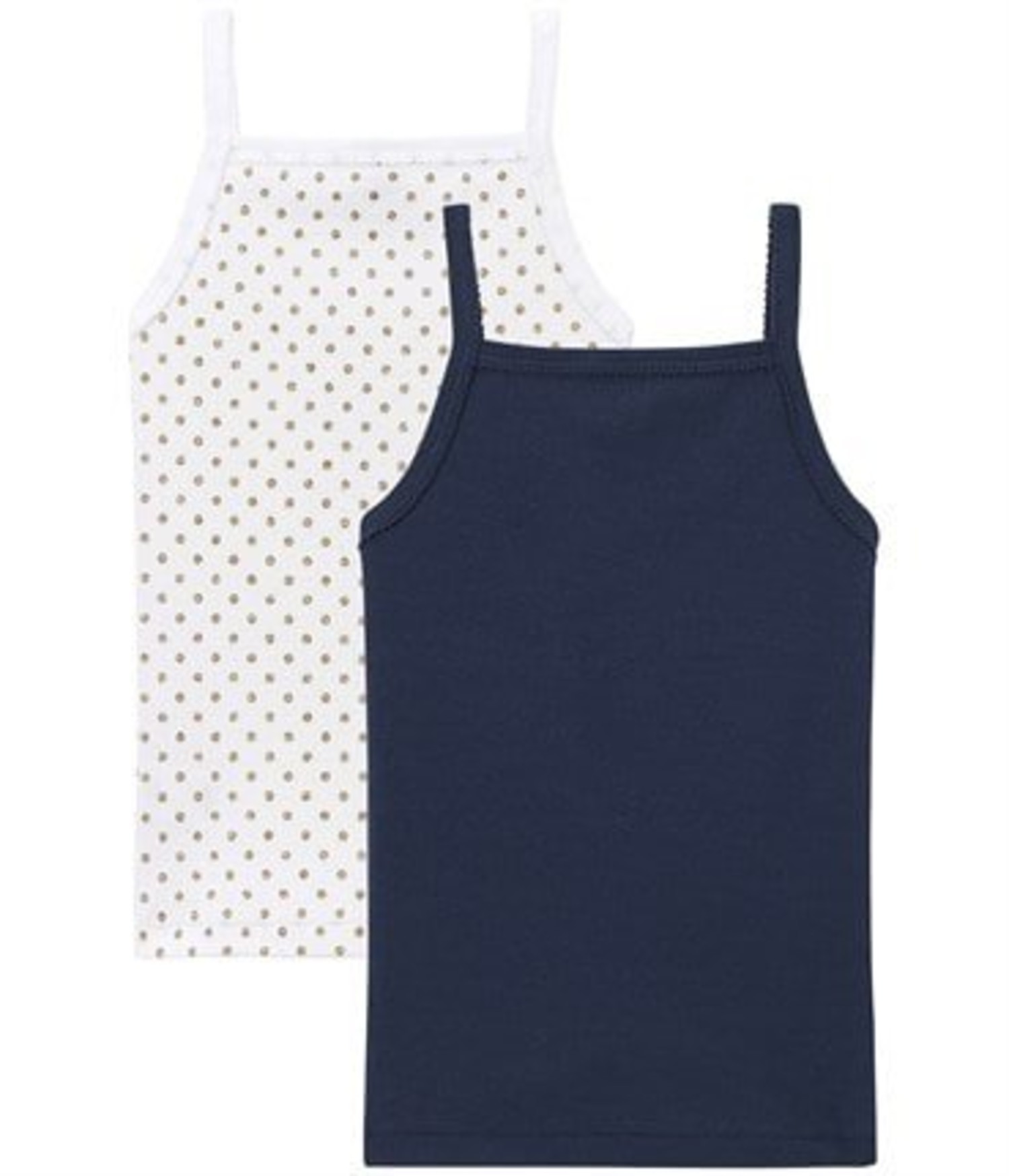 Petit Bateau Débardeur Garçon (Lot De 2) - Côte 100% Coton Bio | Marinière à Motif Voilier