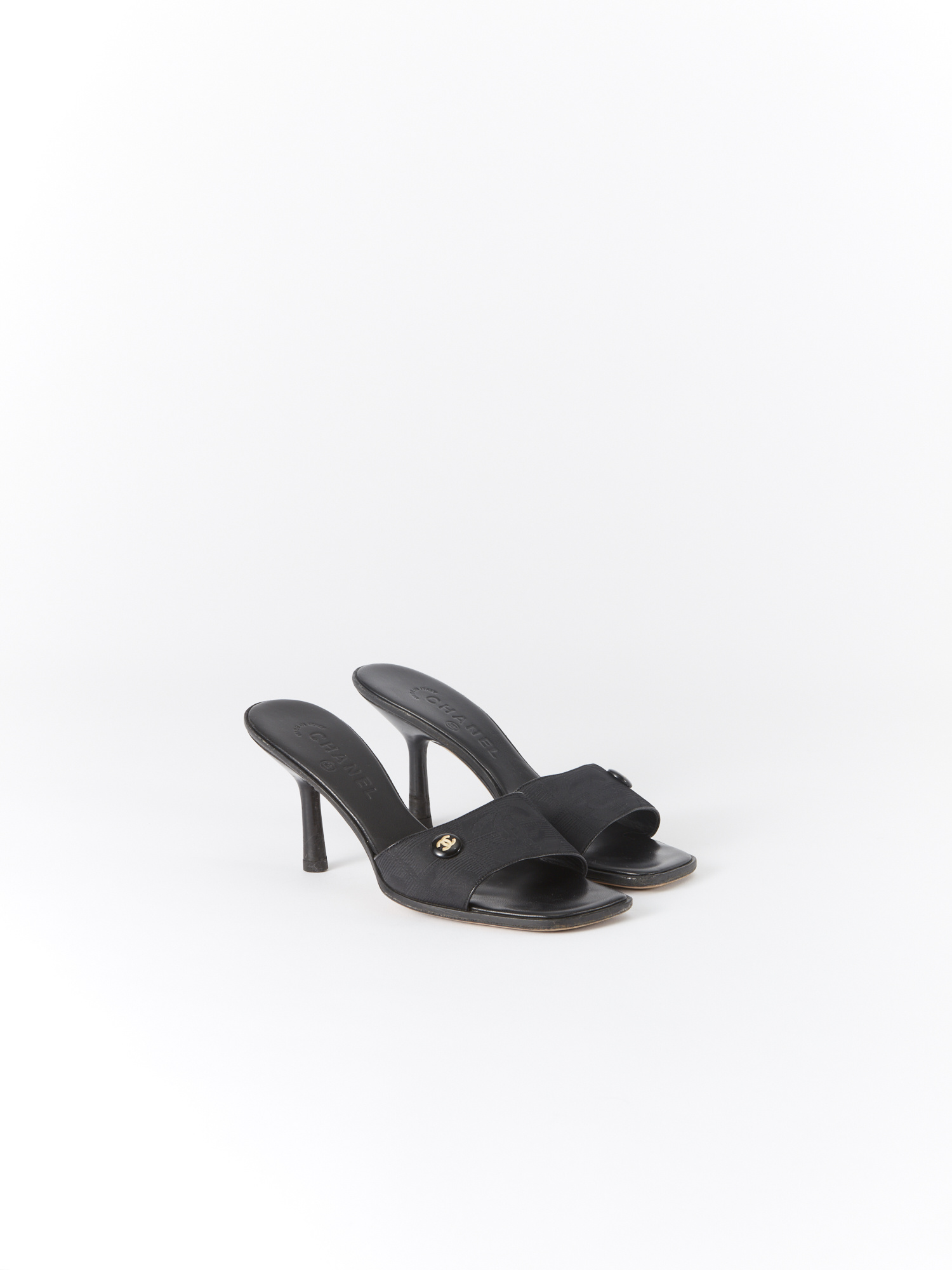 chanel mules white
