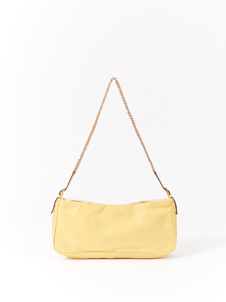 yellow shoulder bag
