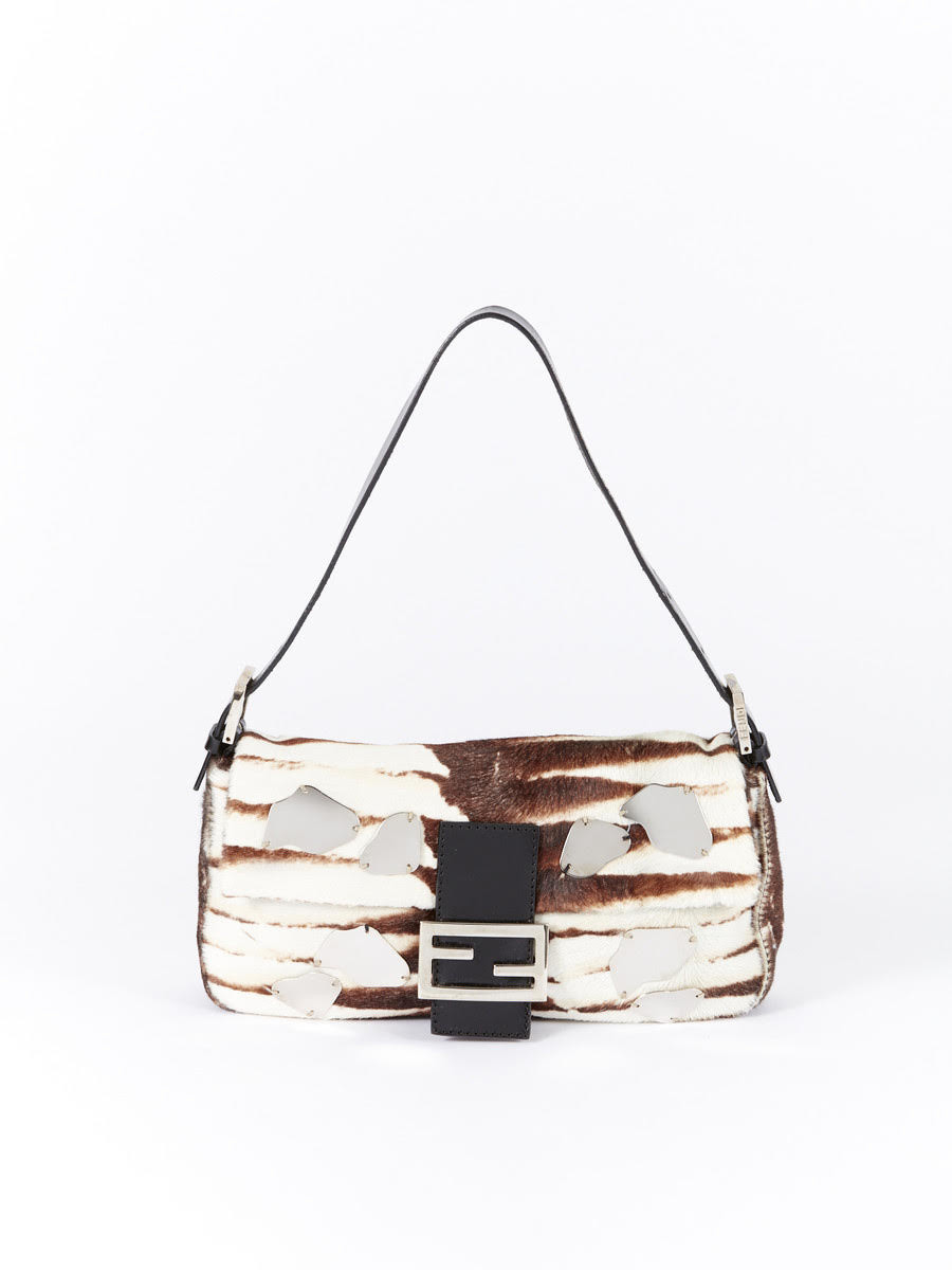 fendi pony hair baguette