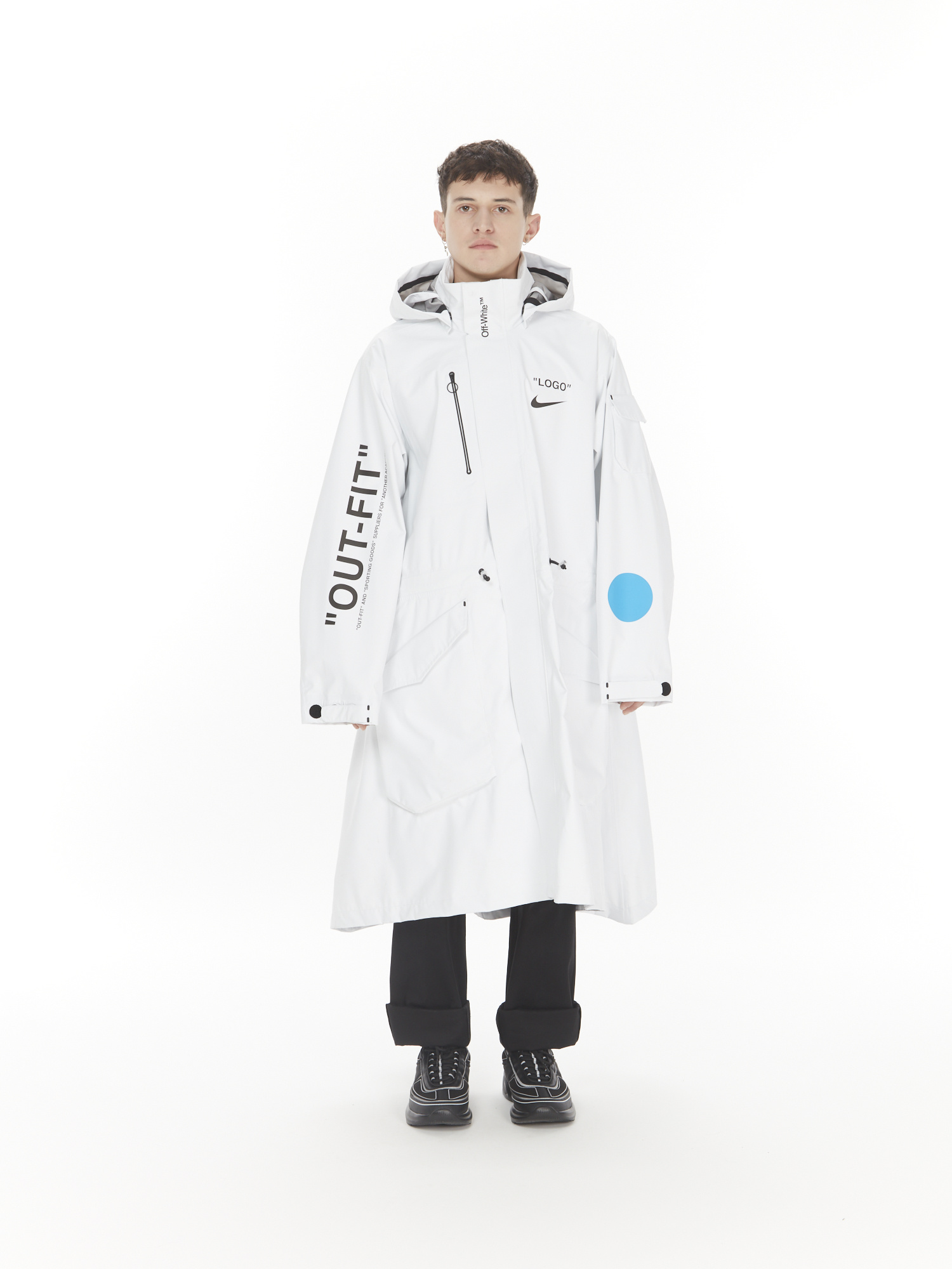 nike x off white trench coat