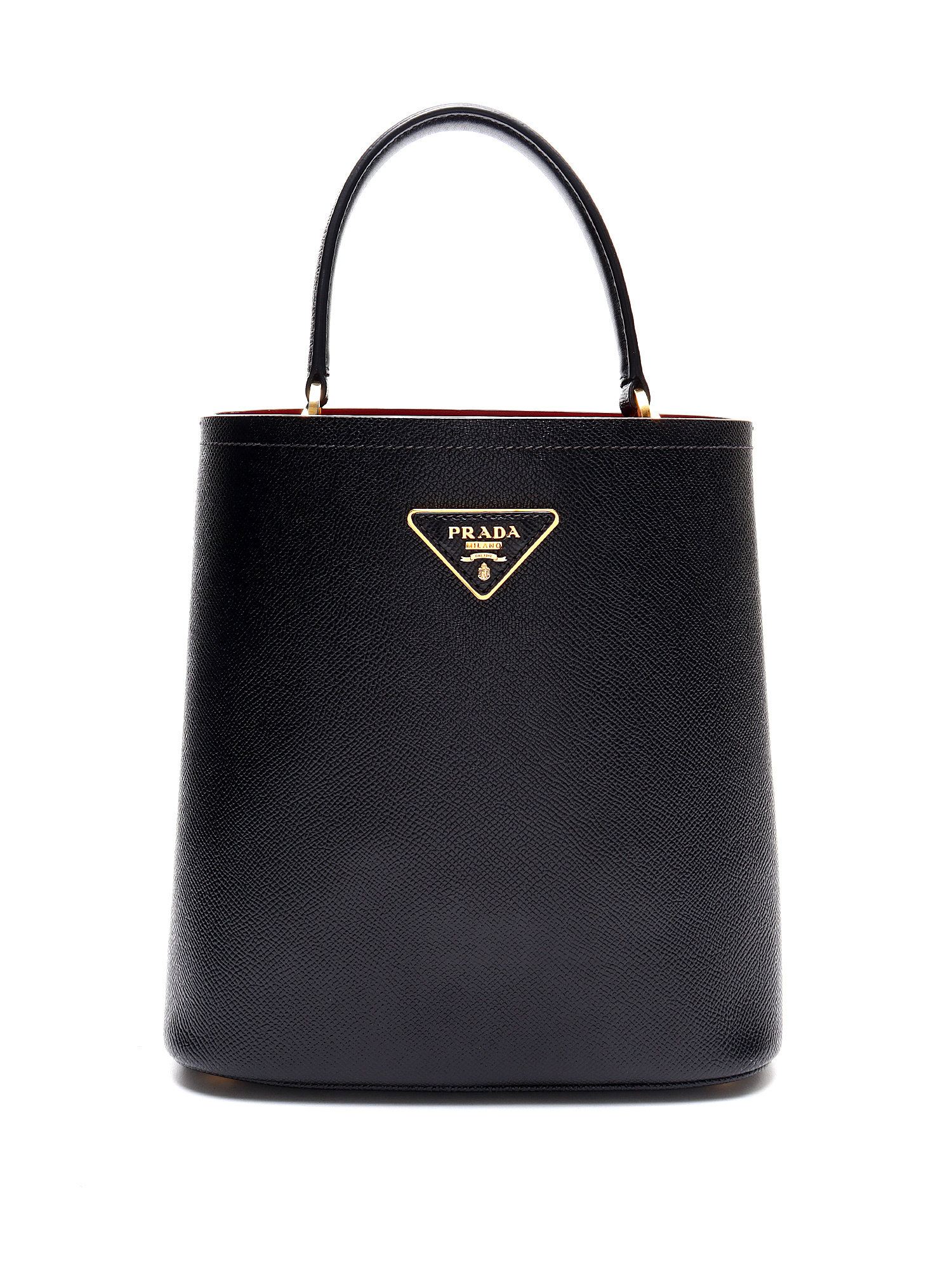 PRADA Saffiano Leather Medium Panier bag