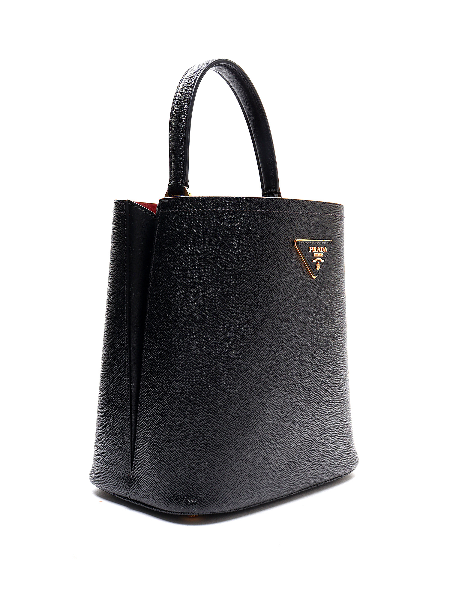 PRADA Saffiano Leather Medium Panier bag