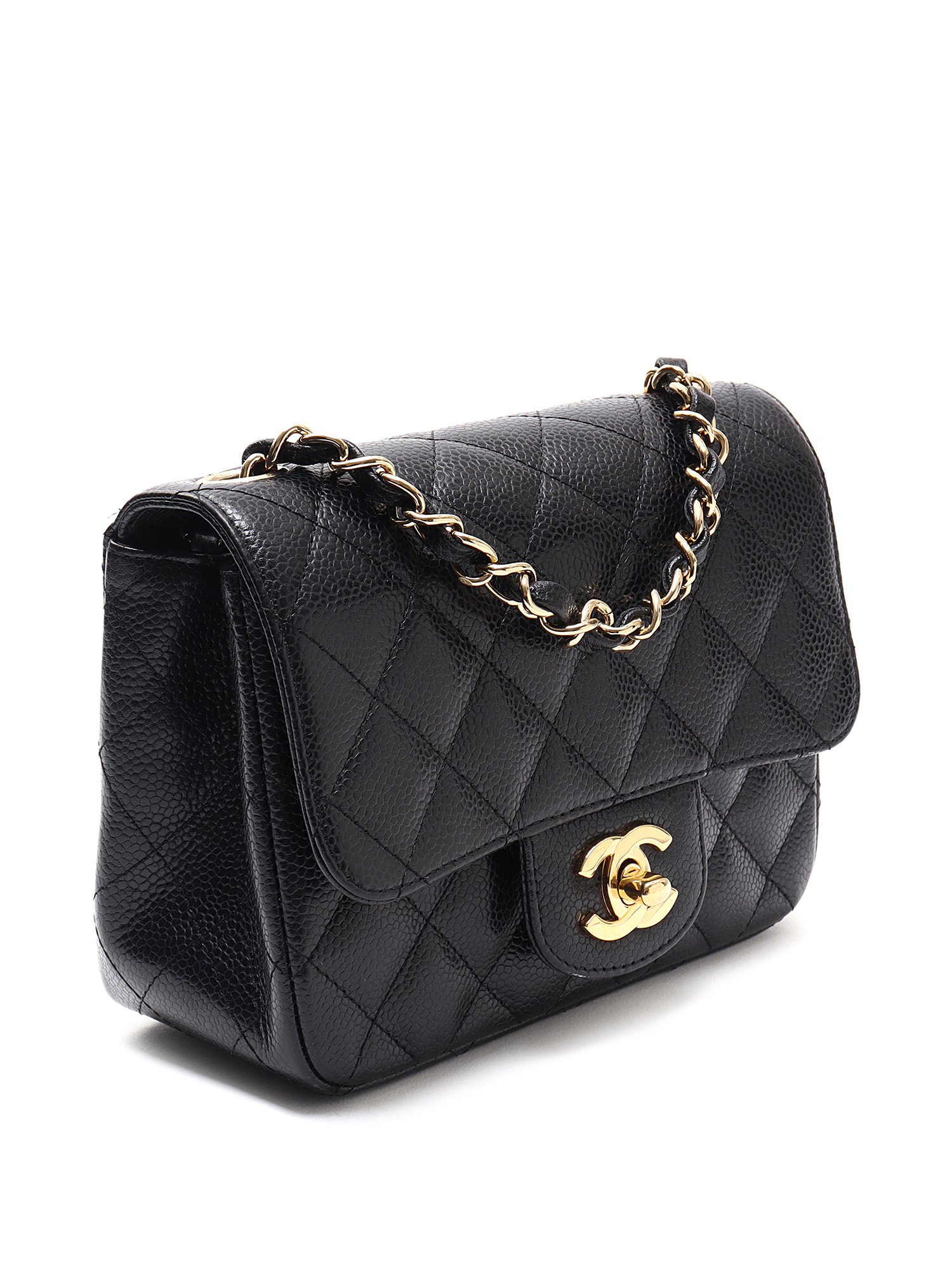 Chanel Mini Clams Wallet on Chain - Black Crossbody Bags, Handbags -  CHA754358