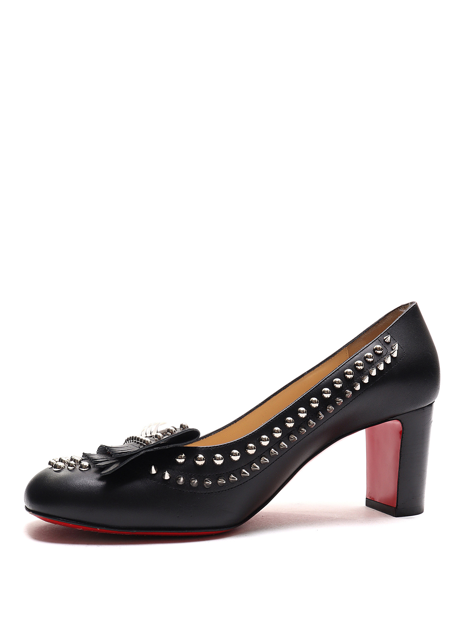 Christian Louboutin Stud Leather Pumps | RUSE