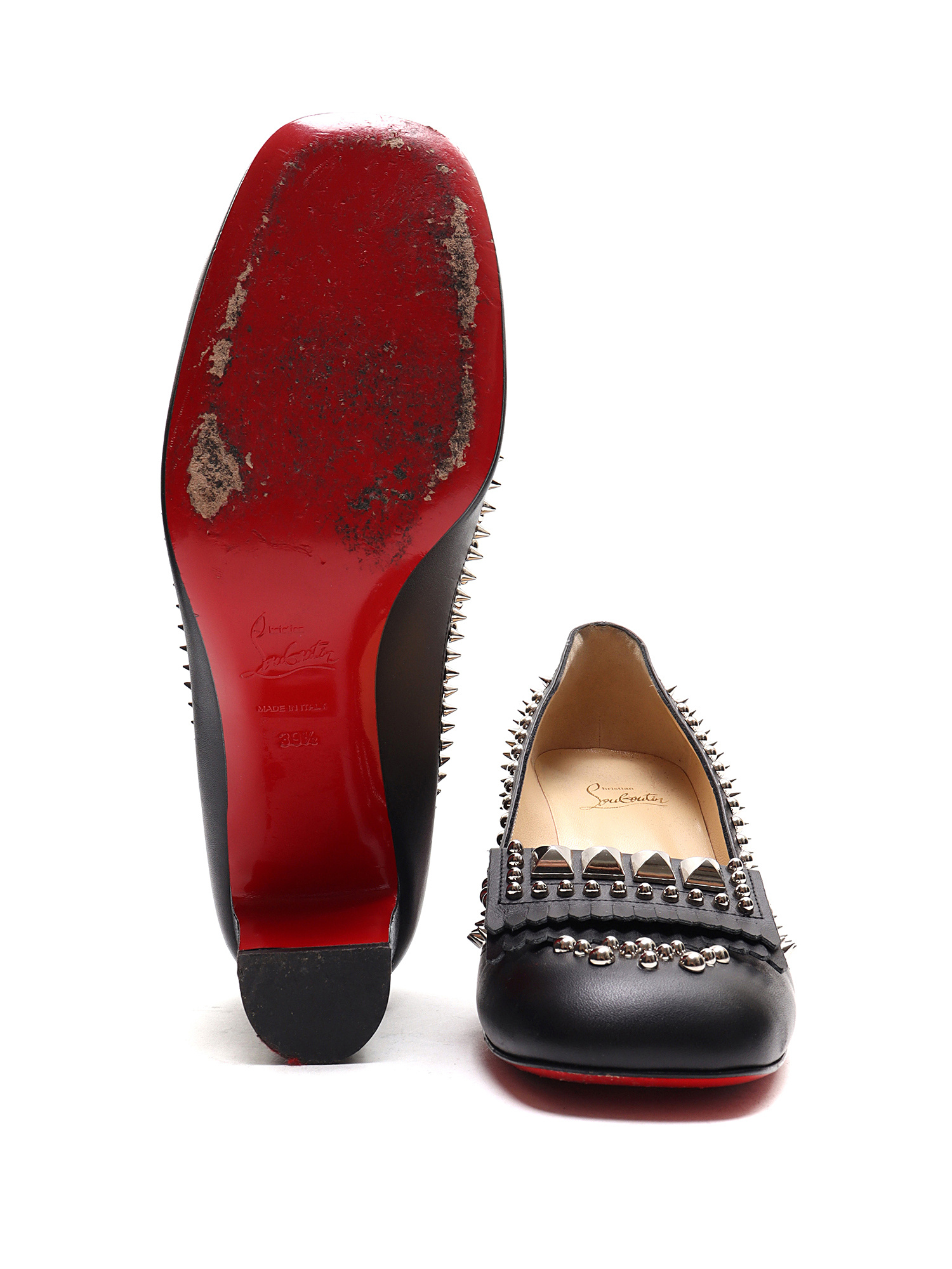 Christian Louboutin Stud Leather Pumps | RUSE