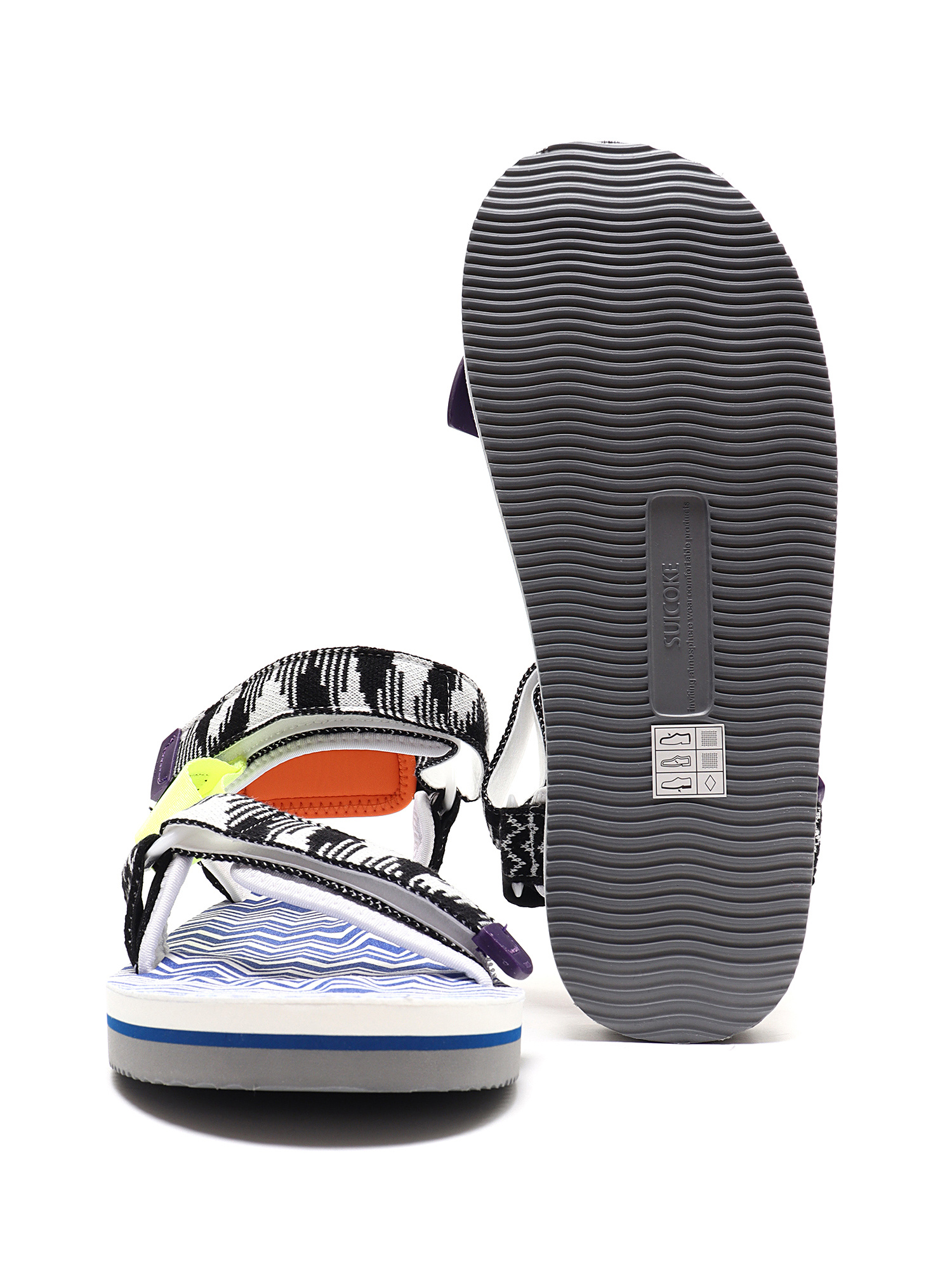 MISSONI x SUICOKE Nylon Webbing Multi Strap Sandals RUSE