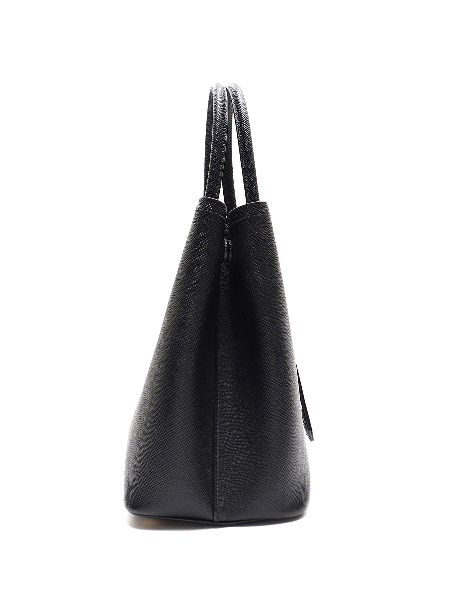 Saffiano leather handbag Prada Silver in Leather - 35649696