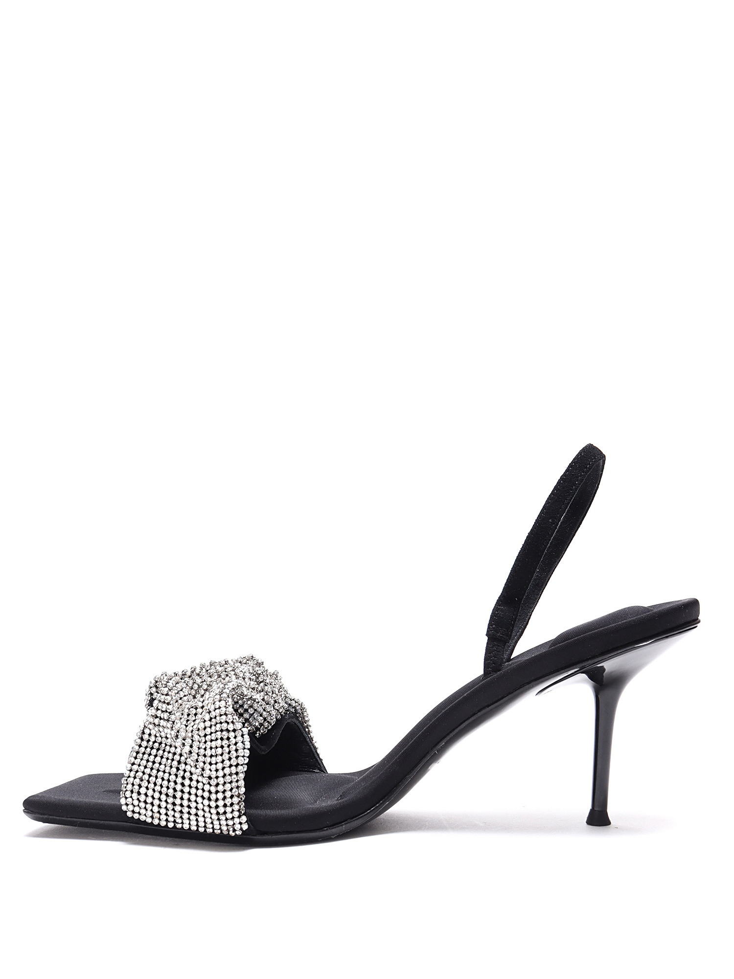 Alexander Wang Julie Scrunchie Slingback Sandal in Lipstick Pink