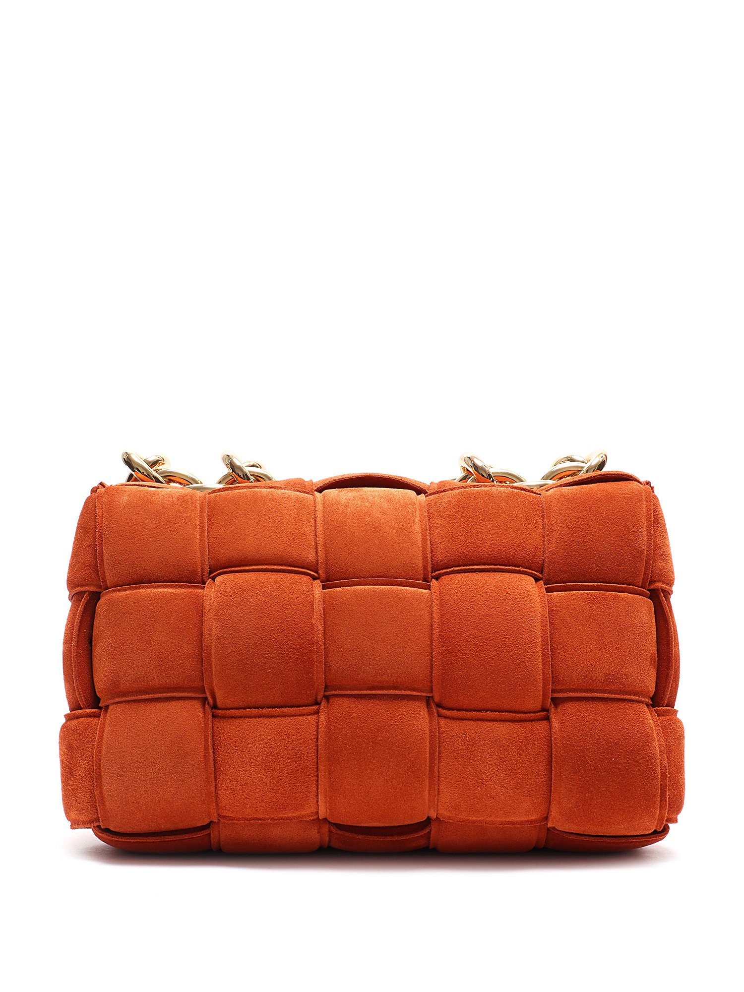 bottega veneta orange clutch