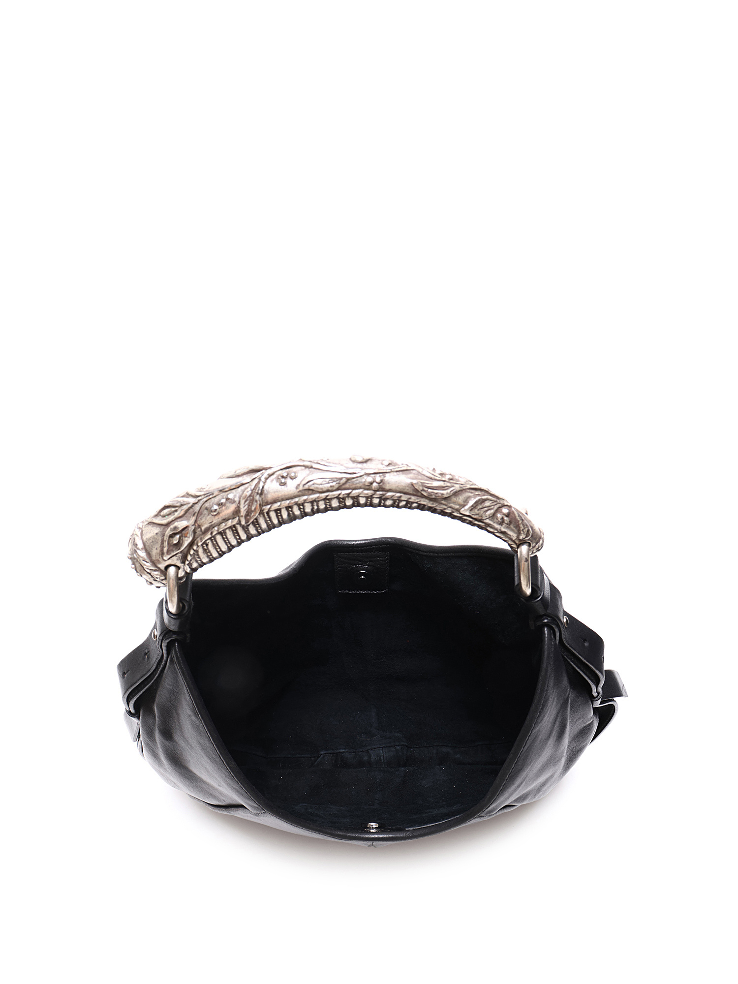 Yves Saint Laurent Rive Gauche Mombasa Leather Hobo Bag | RUSE