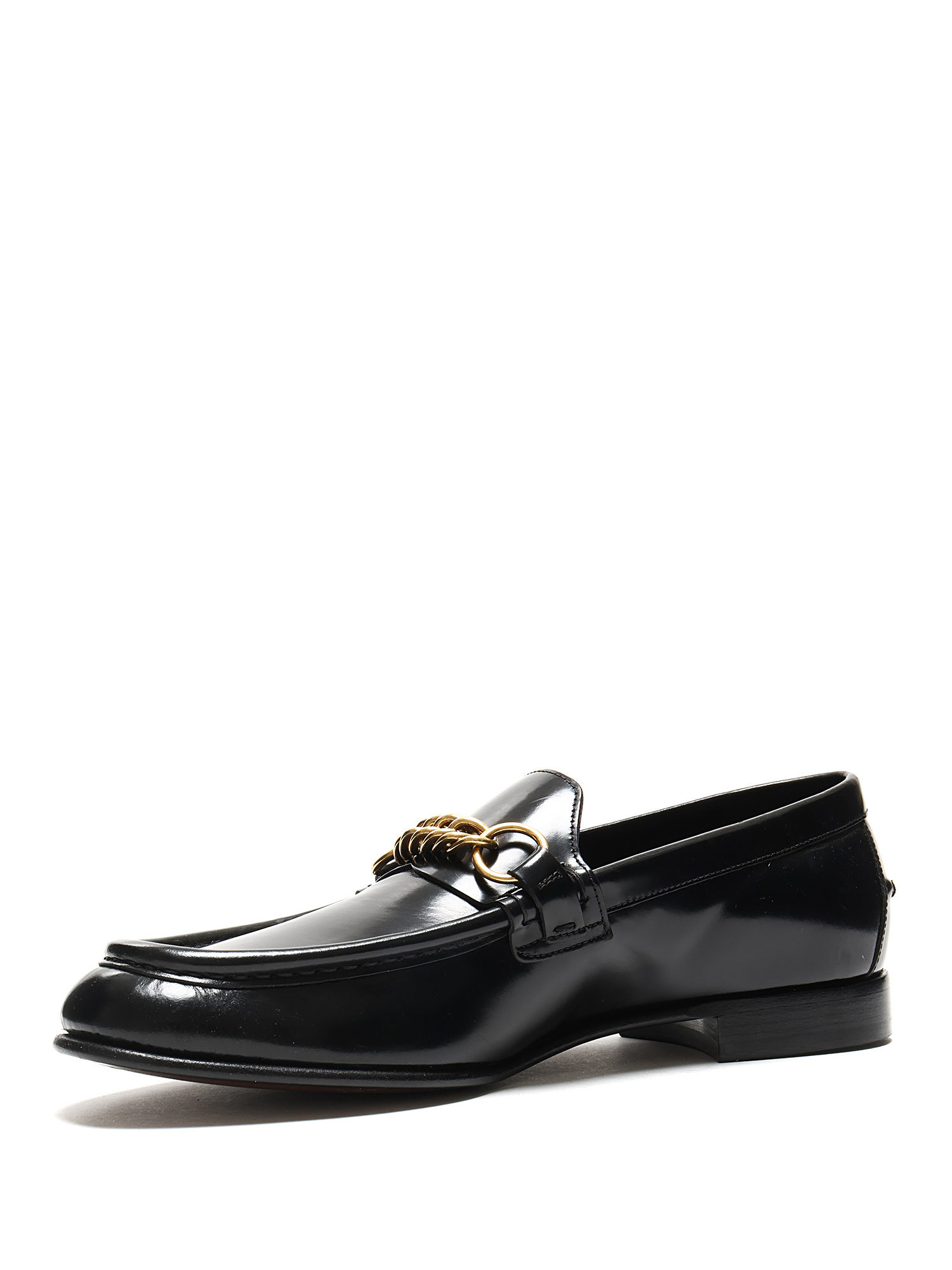 BURBERRY Chain Leather Loafers RUSE