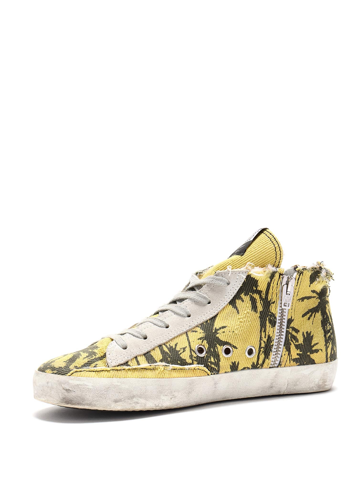 GOLDEN GOOSE Palm Tree Print High Top Sneakers RUSE