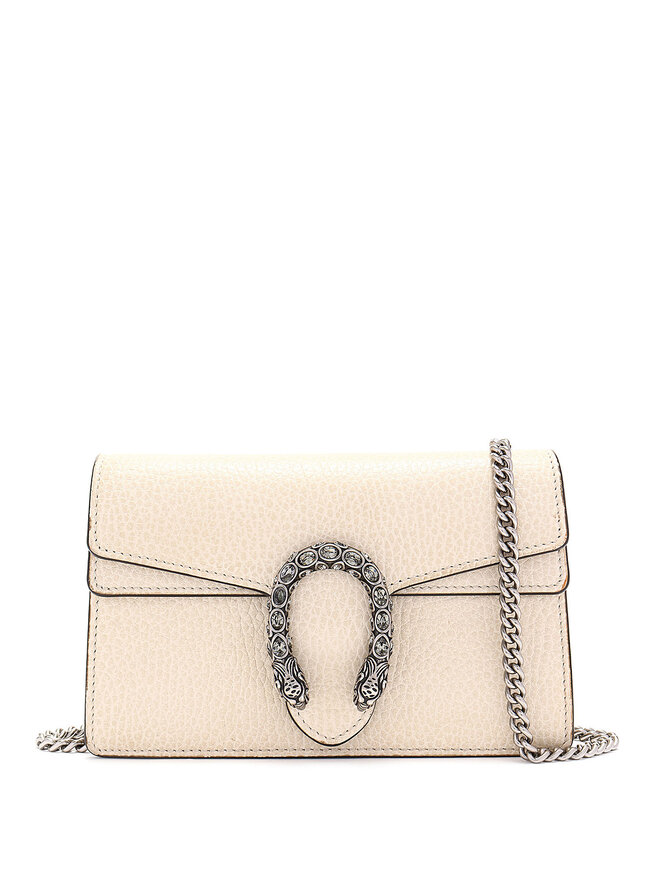 GUCCI Dionysus Super Mini Grained Leather Clutch