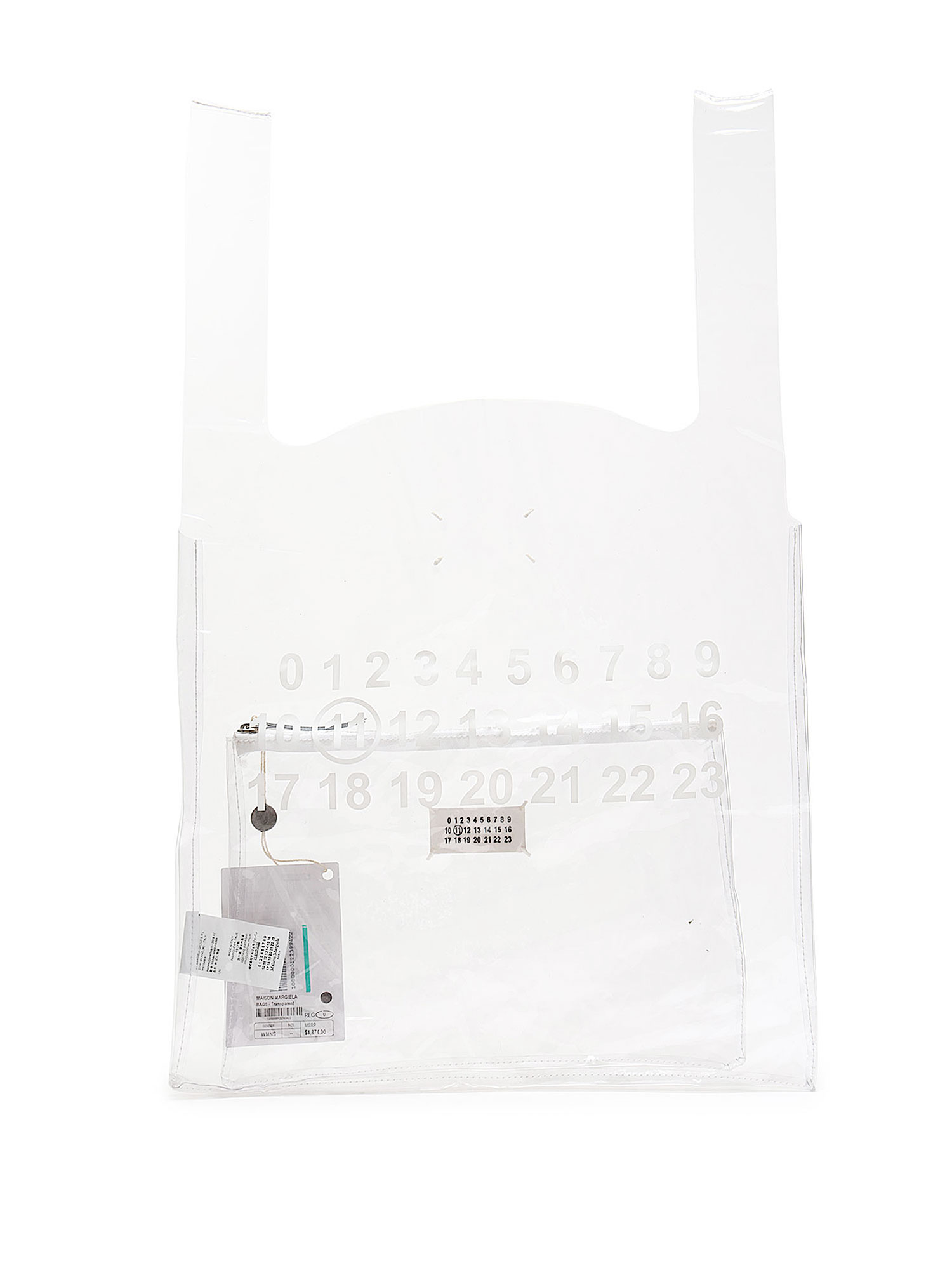 Maison Margiela Transparent PVC Logo Handbag | RUSE