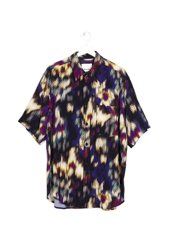 ISABEL MARANT Chemise à motif abstrait manches courtes ISABEL MARANT Chemise à motif abstrait manches courtes