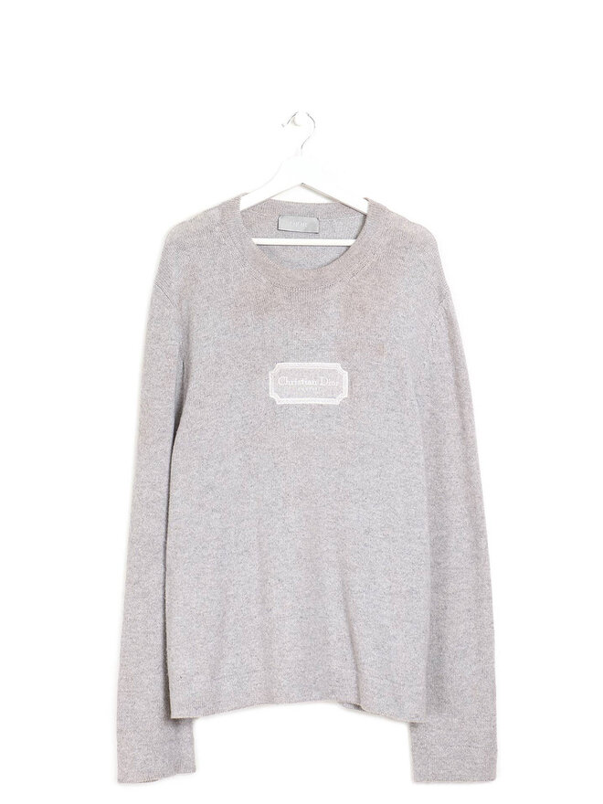 DIOR Pull en Cachemire à Logo Brodé DIOR Pull en Cachemire à Logo Brodé