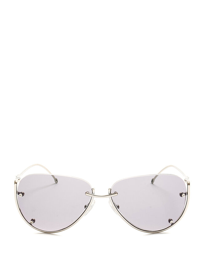 DIESEL Silver Aviator Sunglasses