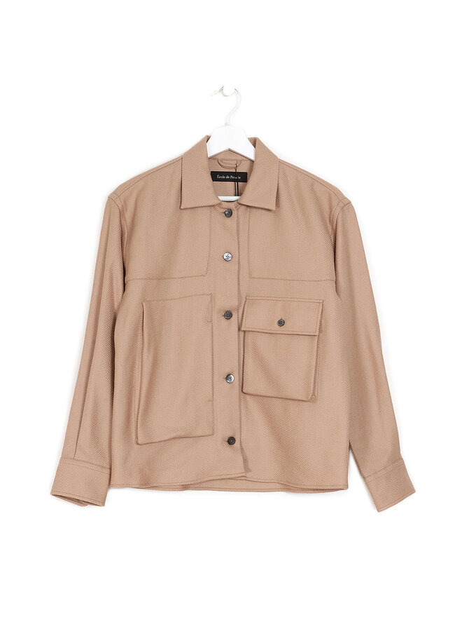 École de Pensée Chemise Écourtée en Laine École de Pensée Chemise Écourtée en Laine