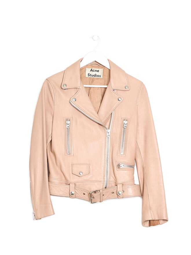 Acne Studios Mock Biker Leather Jacket