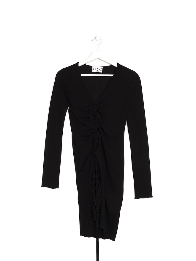 Avavav Mini Robe à Découpes et Cordon Coulissant Avavav Mini Robe à Découpes et Cordon Coulissant