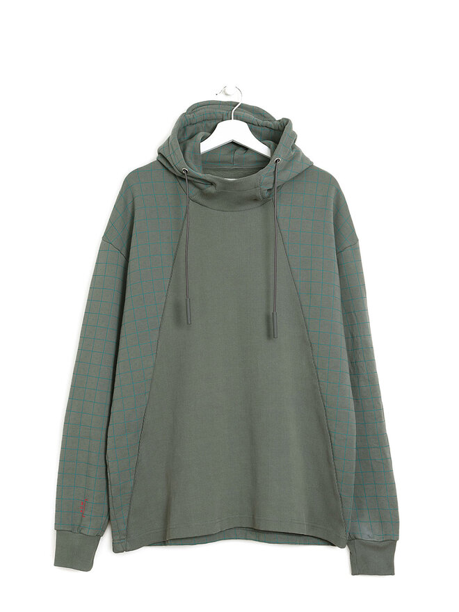 A-COLD-WALL* Knitted Grid Print Hoodie