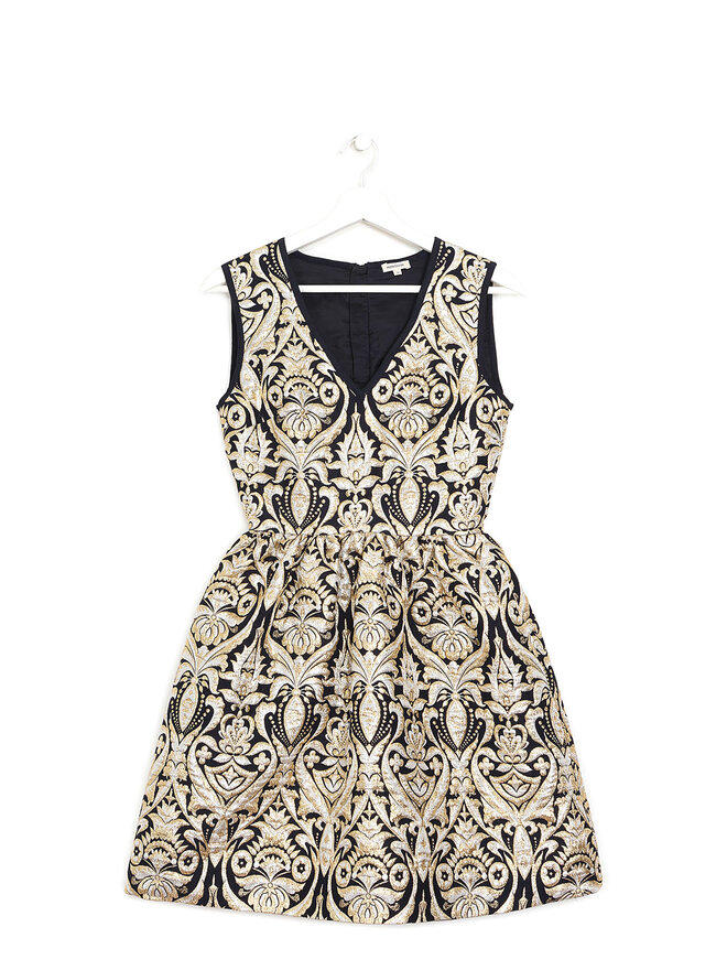 Manoush Metallic Patterned Sleeveless Dress