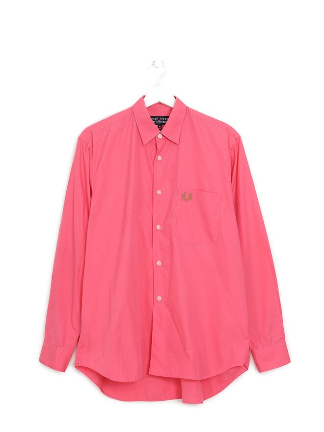 Fred Perry x COMME des GARÇONS Chemise à manches longues rose vif Fred Perry x COMME des GARÇONS Chemise à manches longues rose vif
