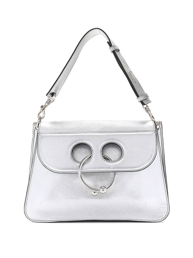 JW ANDERSON Metallic Leather Piercing Bag