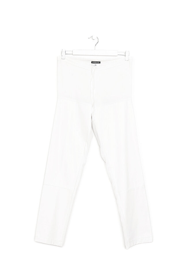 ANN DEMEULEMEESTER Pantalon Ajusté en Cuir à Cordon