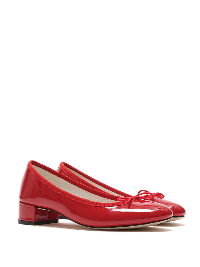 Repetto Ballerines Camille Flamme en Cuir Verni