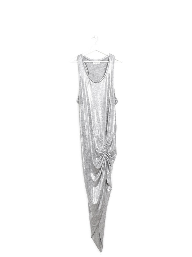 Alexandre Vauthier Metallic Effect Ruched Dress