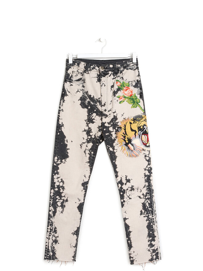 GUCCI Jeans Skinny Taille Haute Tie-Dye
