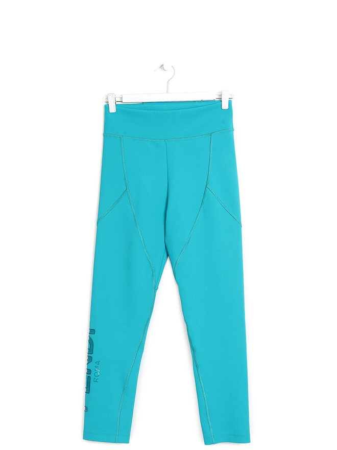FENDI Fendi Logo Blue Leggings