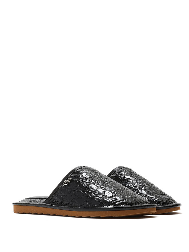 BY FAR Mules en Cuir Embossé Larry