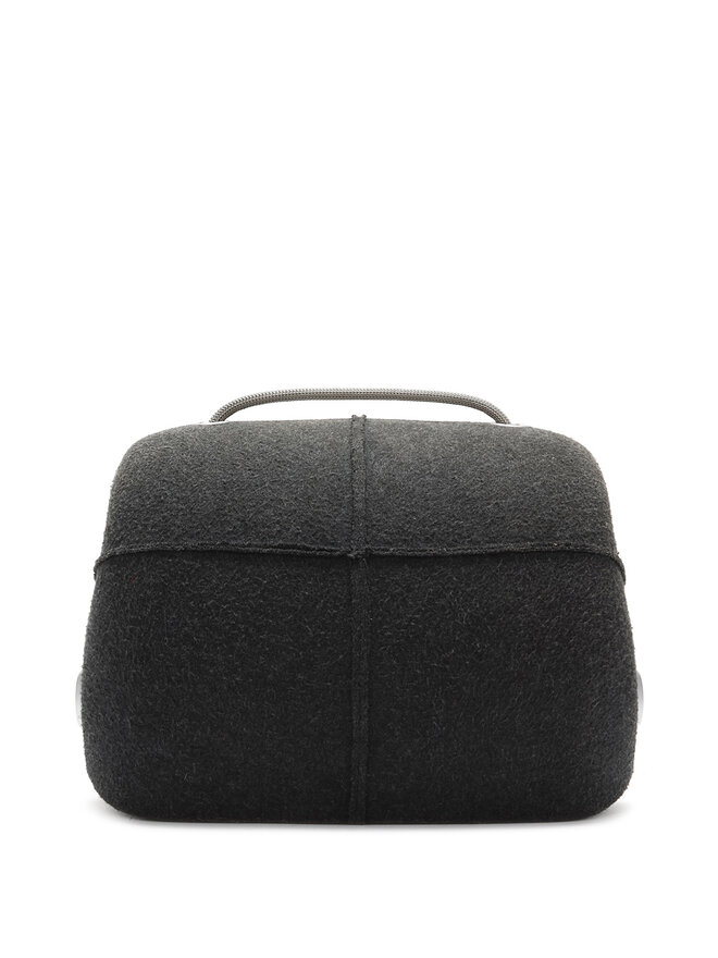 CHANEL IDENTIFICATION Curved Felt Shoulder Bag